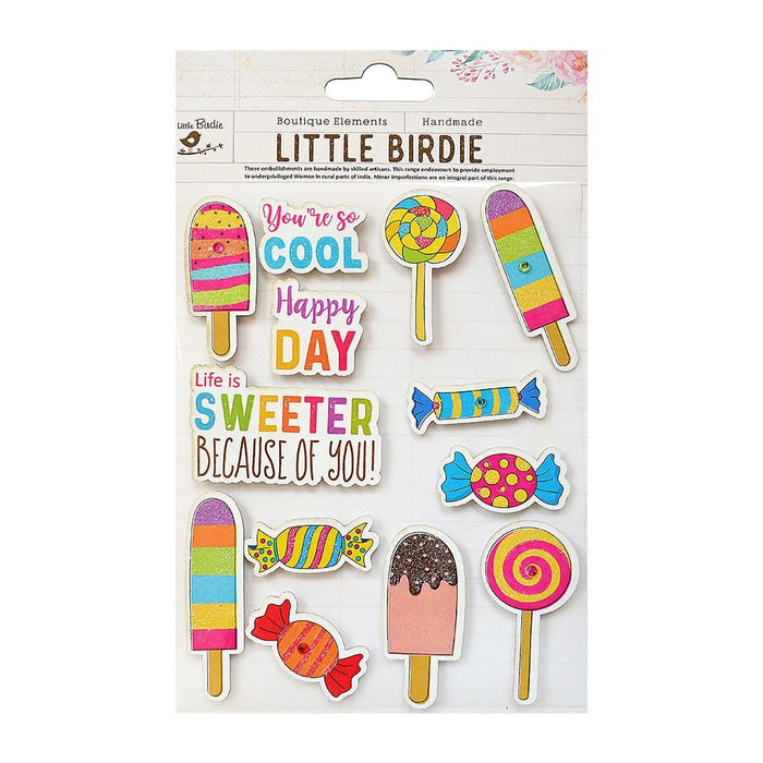 Sticker Embellishment 13/Pkg Sweet Treats Candy