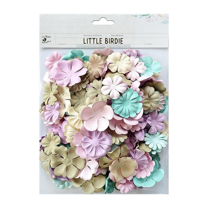 Tracy Paper Flowers 180/Pkg Natural