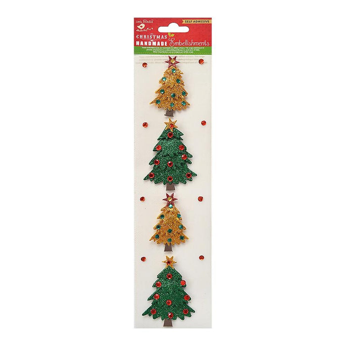 Glitter Christmas Tree 4/Pkg Tree