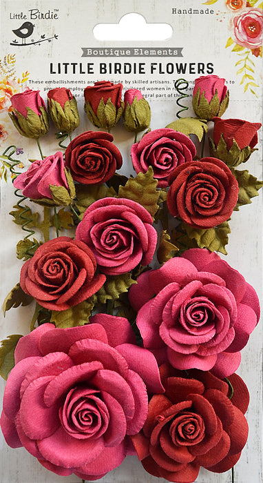 Rosalind Mixed Rose Paper Flowers from Little Birdie