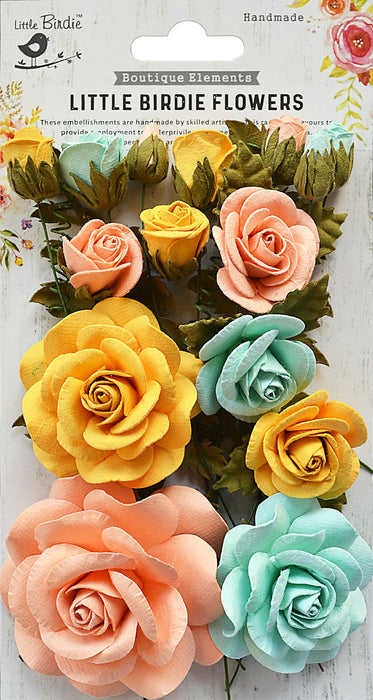 Rosalind Mixed Rose Paper Flowers from Little Birdie