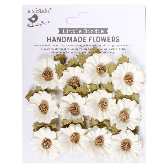 Martina Paper Flowers 12/Pkg Moon Light