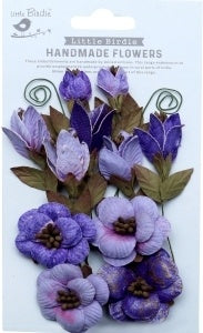 Denny Paper Flowers 13/Pkg Lavender Whisper