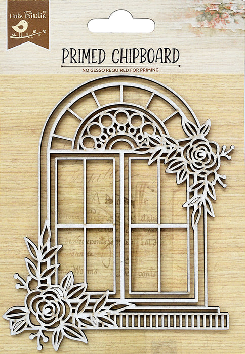 Laser Cut Primed Chipboard 1/Pkg Ornate Grill