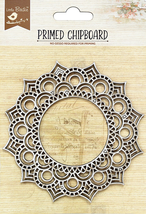 Laser Cut Primed Chipboard 1/Pkg Doodle Frame