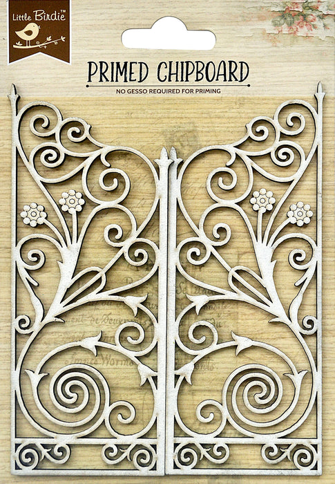 Laser Cut Primed Chipboard 1/Pkg Ornate Grill