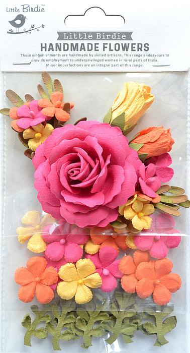 Rooney Mixed Paper Flowers and Leaves from Little Birdie