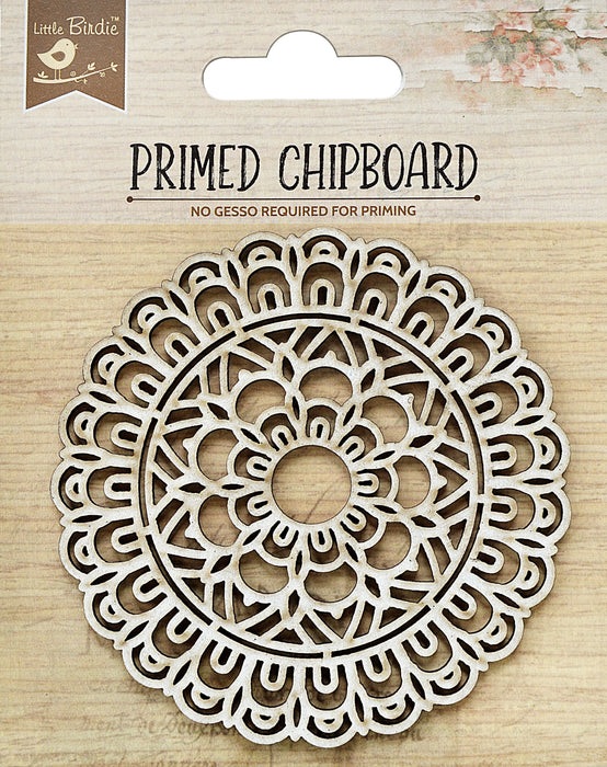 Laser Cut Primed Chipboard 4/Pkg Tropical Fern