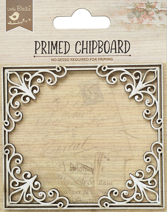 Laser Cut Primed Chipboard 1/Pkg Filigree Garden