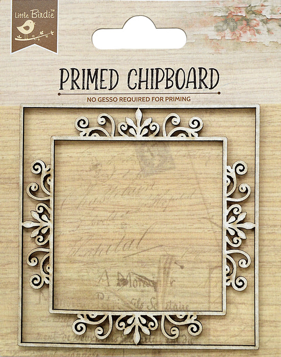 Laser Cut Primed Chipboard 1/Pkg Filigree Garden