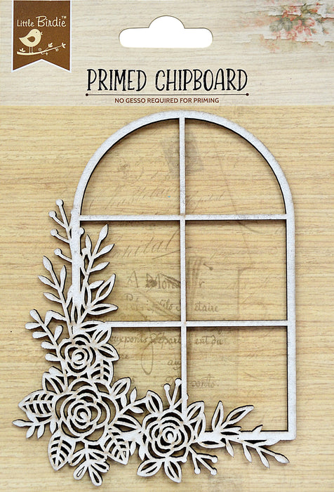 Laser Cut Primed Chipboard 1/Pkg Ornate Scrolls