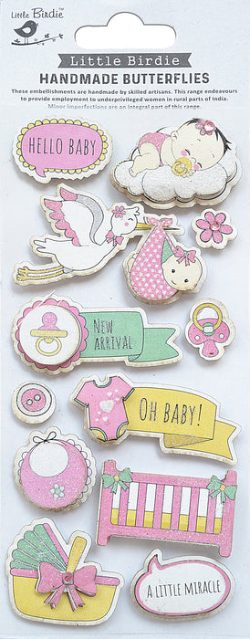 Baby Themed Embellishment Stickers from Little Birdie