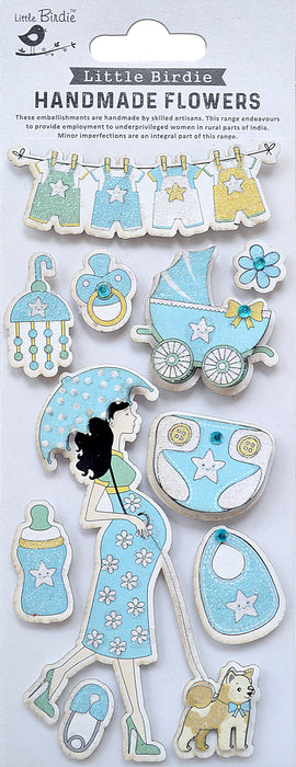 Baby Themed Embellishment Stickers from Little Birdie