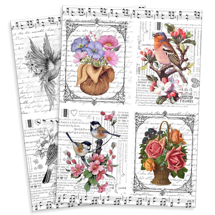 Decoupage Paper A4 4/Pkg Touch Of Nature