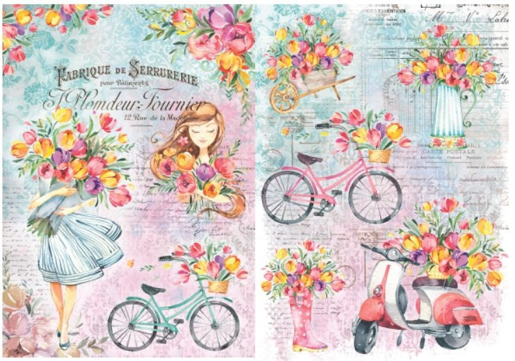 A4 Decoupage Filament Paper from Little Birdie