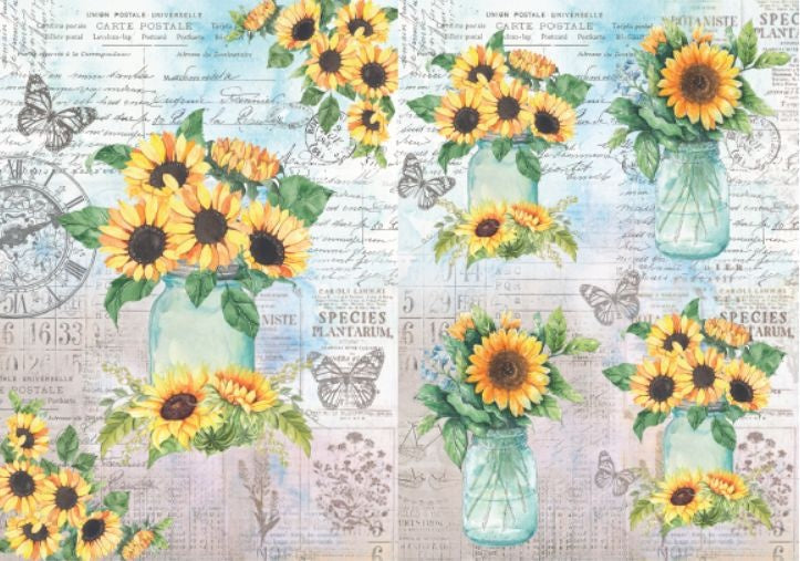 Decoupage Filament Paper A4 2/Pkg Window Garden