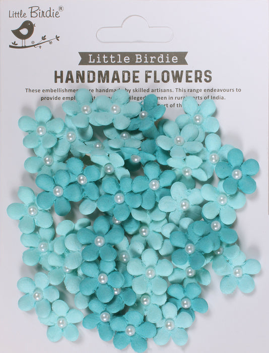 Janice Paper Flowers 50/Pkg Songs Of The Sea