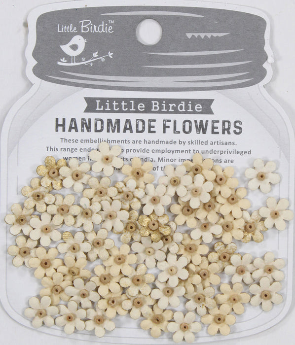 Natalia Paper Flowers 60/Pkg Ivory Pearl