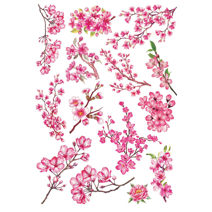 Deco Transfer Sheet A4 1 Sheet Cherry Blossom