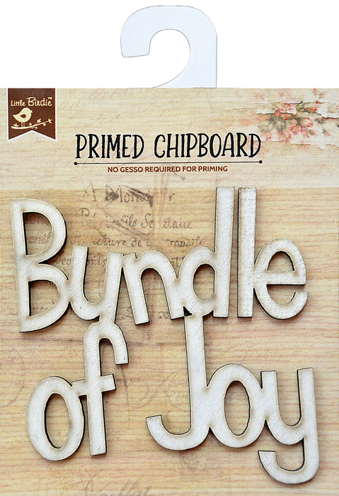 Laser Cut Primed Chipboard 1/Pkg Happy Birthday