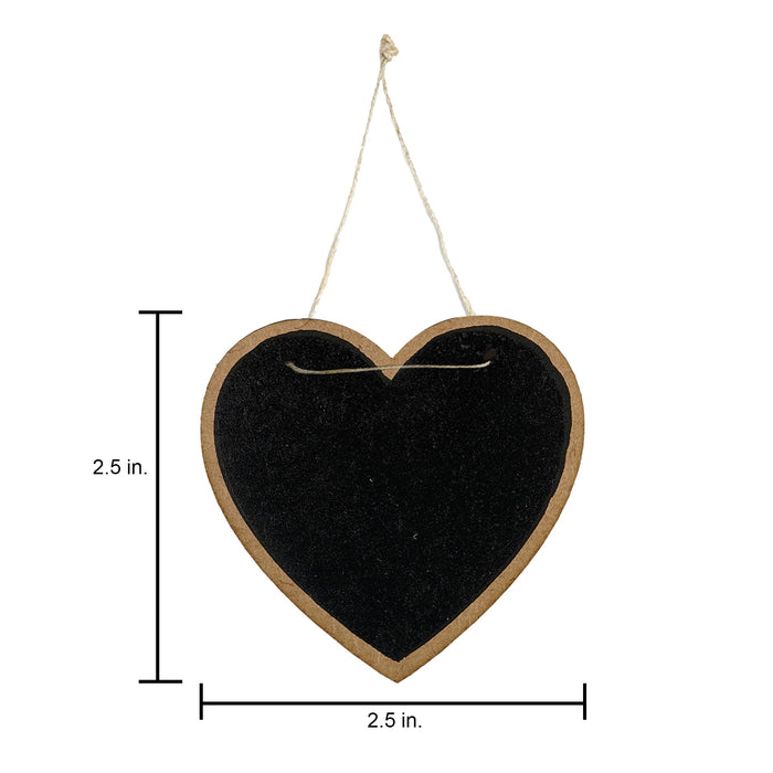 Hanging Mini Chalkboard Sign 2/Pkg Heart