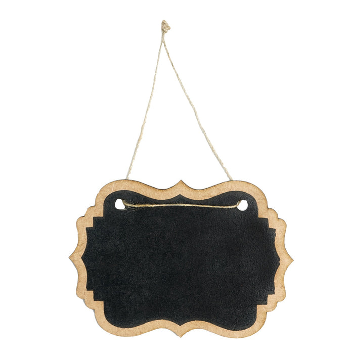 Hanging Mini Chalkboard Sign 2/Pkg Oval