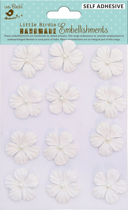 Embossed Pearl Petals 12/Pkg Pink