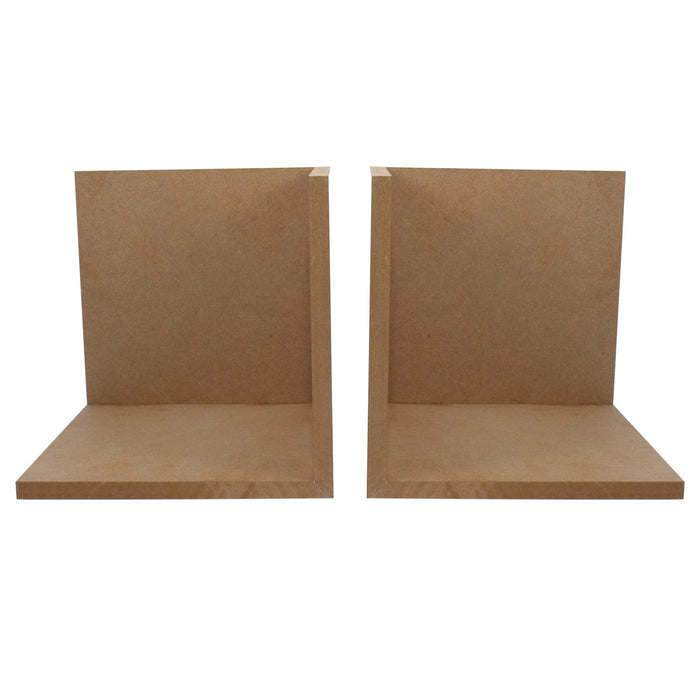 MDF Bookend L Cut 8"X8", 2/Pkg