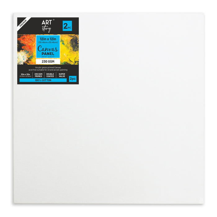 Canvas Panel MDF Board 18"X18" 1/Pkg