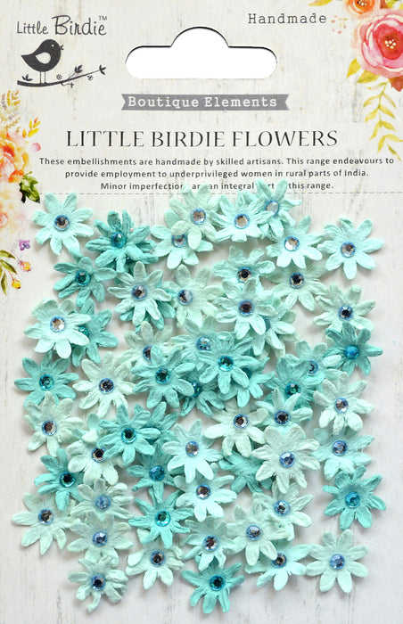 Little Birdie Micro Jeweled Florettes 60/Pkg-Pearl Pink