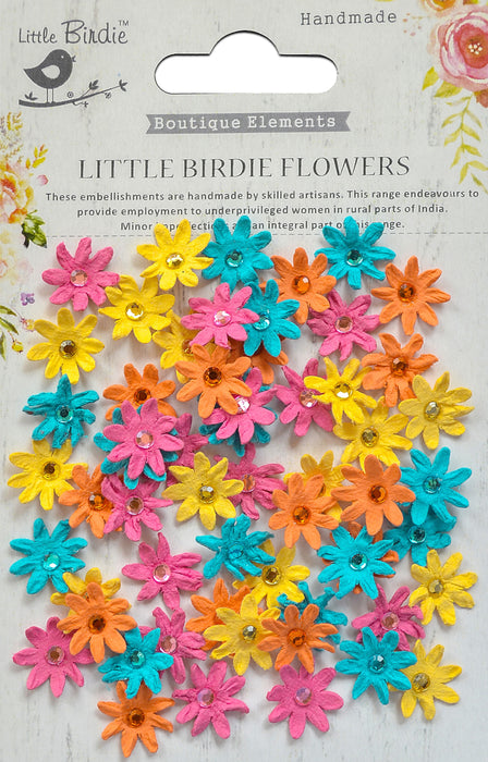 Little Birdie Micro Jeweled Florettes 60/Pkg-Pearl Pink