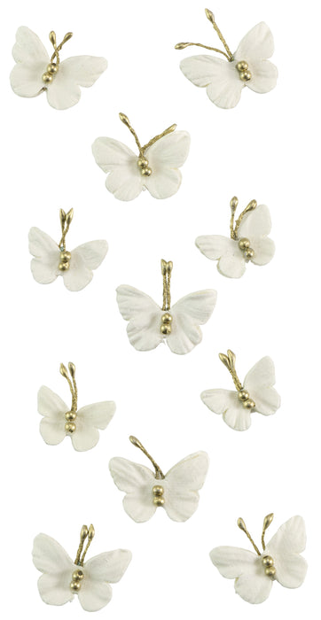 Pearl Butterflies 11/Pkg Sunshine And Lemonade