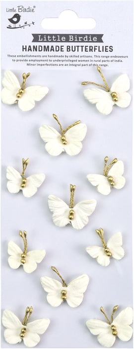 Pearl Butterflies 11/Pkg Amor Mio