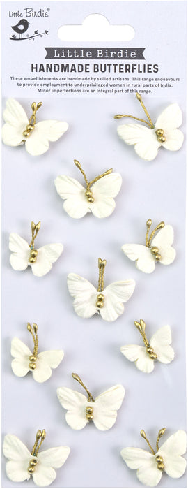 Pearl Butterflies 11/Pkg Sunshine And Lemonade