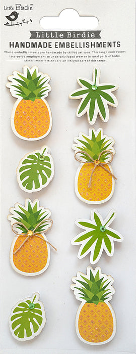 3D Embellishment 8/Pkg Sweet Sunshine