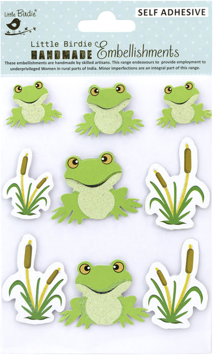 3D Embellishment 9/Pkg Toad Pool