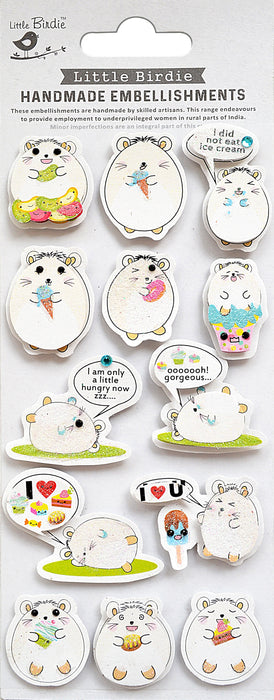 Handmade 3D Embellishments 14/Pkg Kawaii Cats Meow