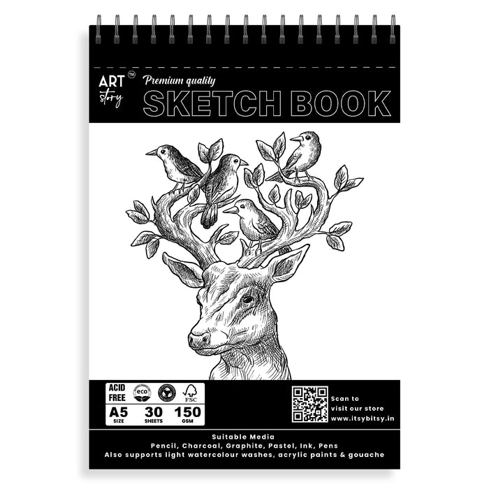 Premium Quality Sketch Book 30 Sheets A5