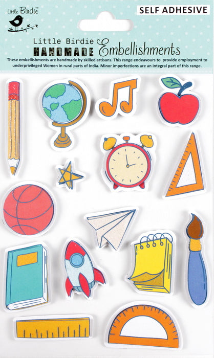 Handmade Embellishments 11/Pkg School Essentials