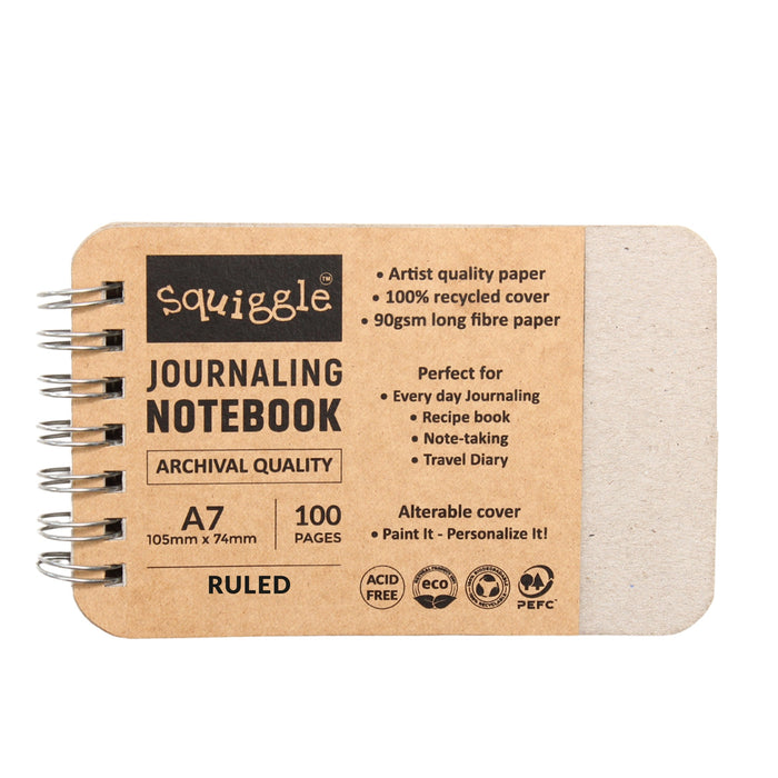Journaling Note Book Premium Quality A7 1/Pkg Ruled