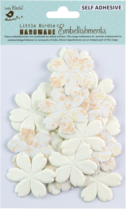 Renee Paper Flowers 24/Pkg Shabby Chic