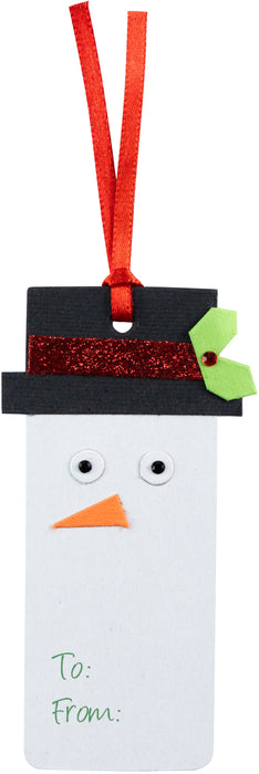 Little Birdie Snowman Christmas Tags, 10 pack