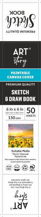 Customizable Canvas Cover Art Notebook from Little Birdie