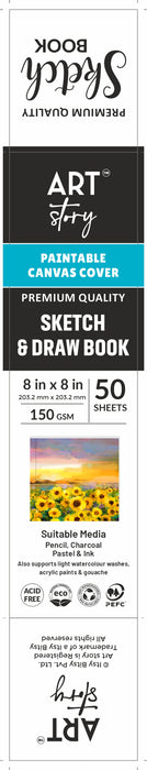 Customizable Canvas Cover Art Notebook from Little Birdie