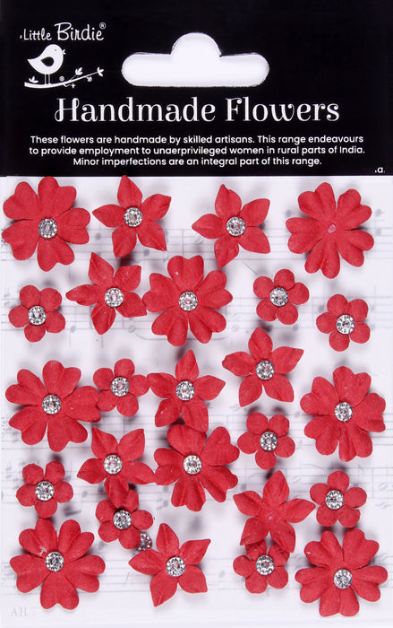 Karolina Paper Flowers with Jewel Centers from Little Birdie