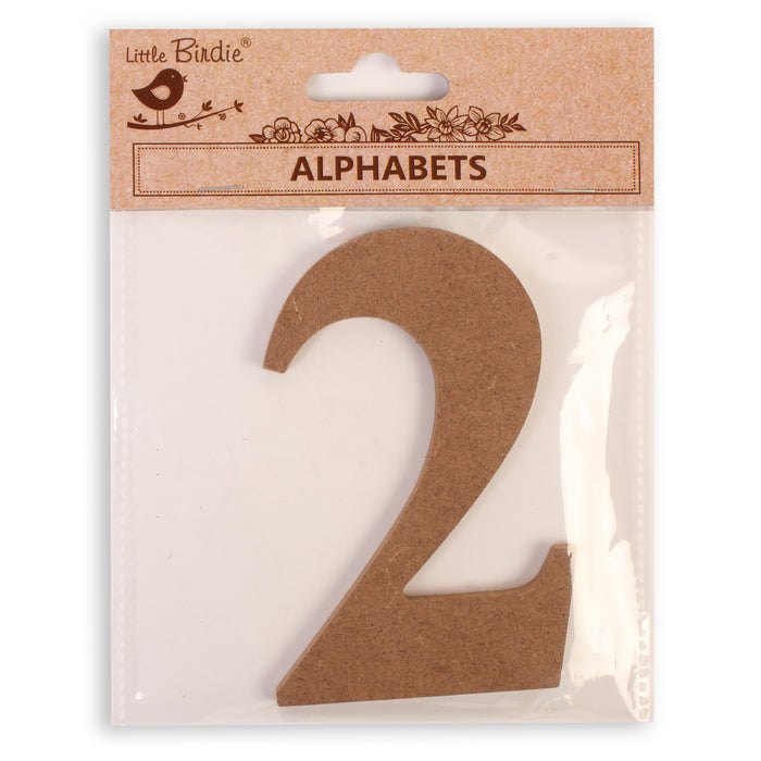 4" MDF Numbers from Little Birdie