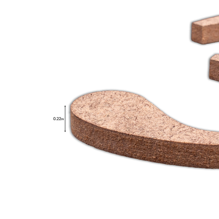 4" MDF Numbers from Little Birdie