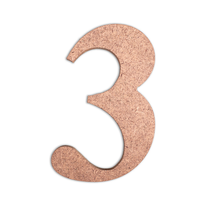 4" MDF Numbers from Little Birdie