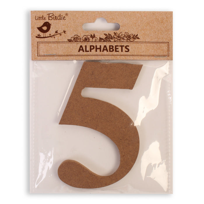 4" MDF Numbers from Little Birdie