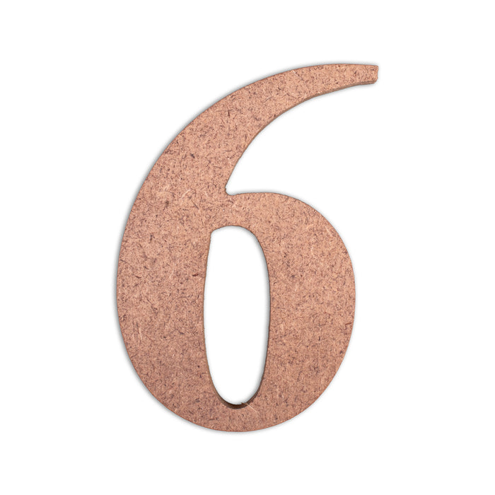 4" MDF Numbers from Little Birdie